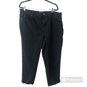 *Style & Co Black Natural Cut Tapered Leg Denim Jeans Plus Size 22w Classic